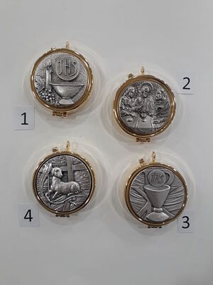 PORTAVIATICO 5CM MEDALLA PLATEADA