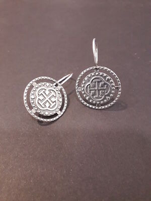 PENDIENTES PLATA CRUZ S/P