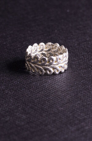 ANILLO PLATA TRENZA ANCHA