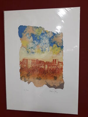 GRABADO TORRE DE COMARES (PULPAS DE COLOR)