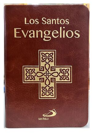 LOS SANTOS EVANGELIOS  - MINIBOLSILLO - PIEL CRUZ DORADA