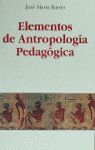 ELEMENTOS DE ANTROPOLOGÍA PEDAGÓGICA