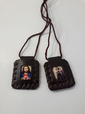 ESCAPULARIO PIEL MARRON