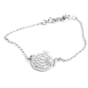 PULSERA CADENA PLATA GRANADA ESTRELLA