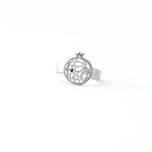 ANILLO PLATA GRANADA ESTRELLA