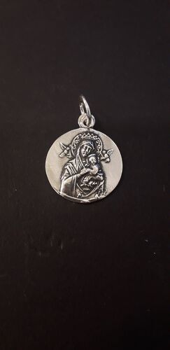 MEDALLA PLATA PERPETUO SOCORRO 2CM
