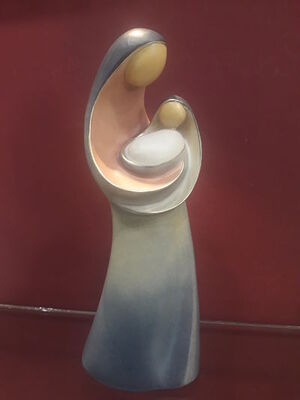 VIRGEN MODERNA MADERA 20CM DEC