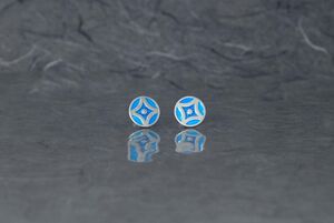 PENDIENTE CATEDRAL ESMALTE PRESION REDONDO