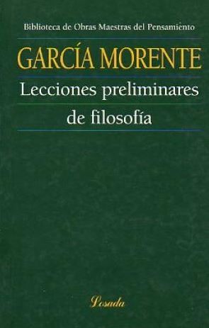 LECCIONES PRELIMINARES DE FILOSOFÍA